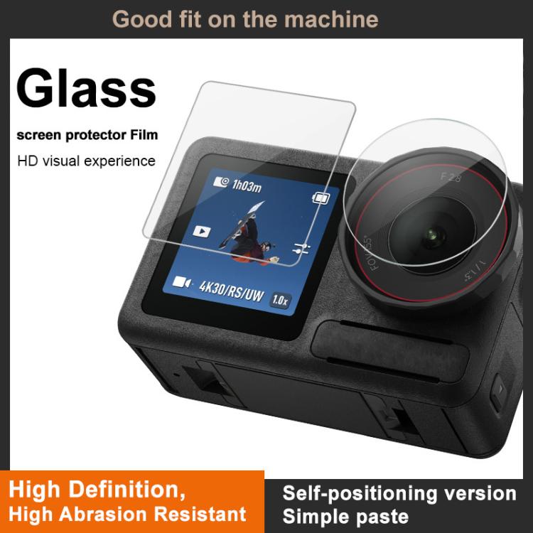 For DJI Osmo Action 4 imak Tempered Glass Film with Camera Lens Film, Self-positioning Version - free shipping - PMC TechLife - Order now!