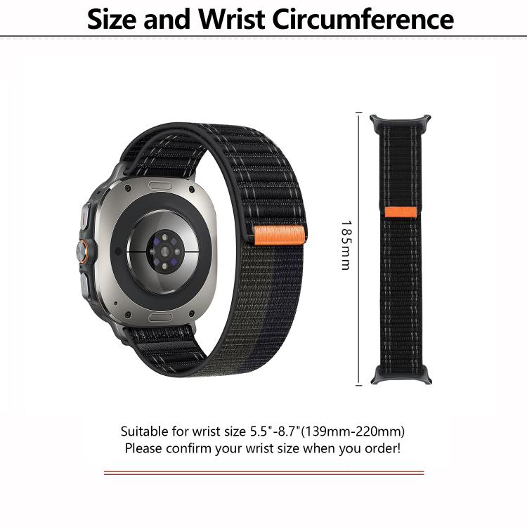 For Samsung Galaxy Watch Ultra 47mm / Ultra 2025 Kalebol Hook and Loop Fastener Nylon Strap(White) - free shipping - PMC TechLife - Order now!