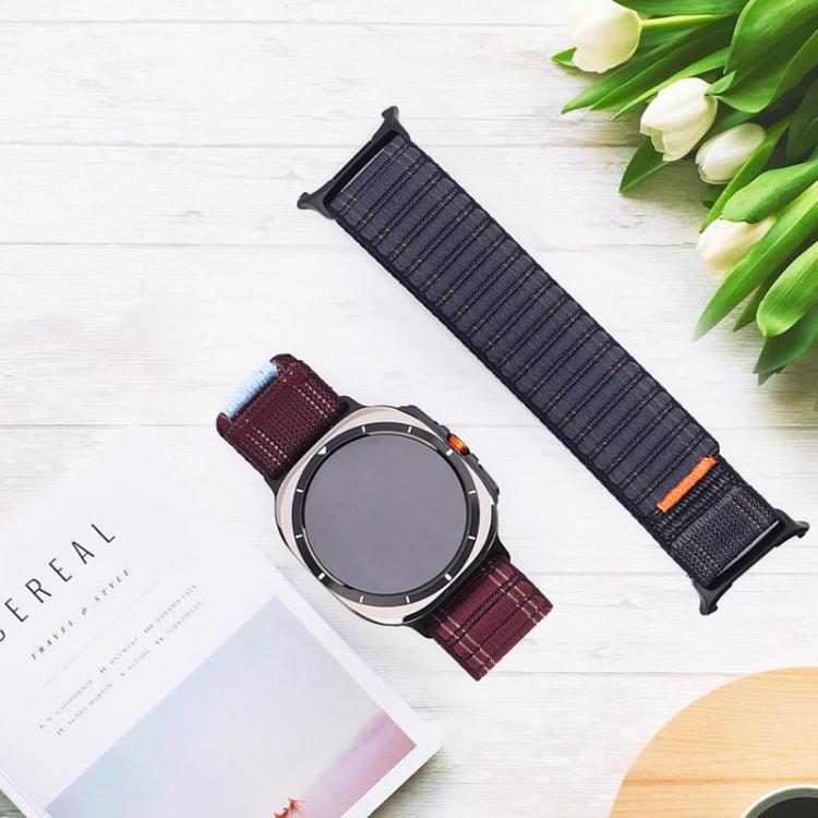 For Samsung Galaxy Watch Ultra 47mm / Ultra 2025 Kalebol Hook and Loop Fastener Nylon Strap(White) - free shipping - PMC TechLife - Order now!