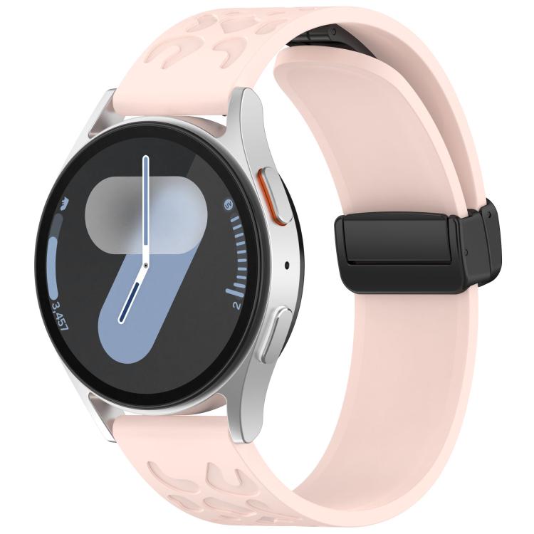 20mm Kalebol Universal Leopard Print Magnetic Folding Buckle Silicone Strap(Pink) - free shipping - PMc TechLife - Order now!