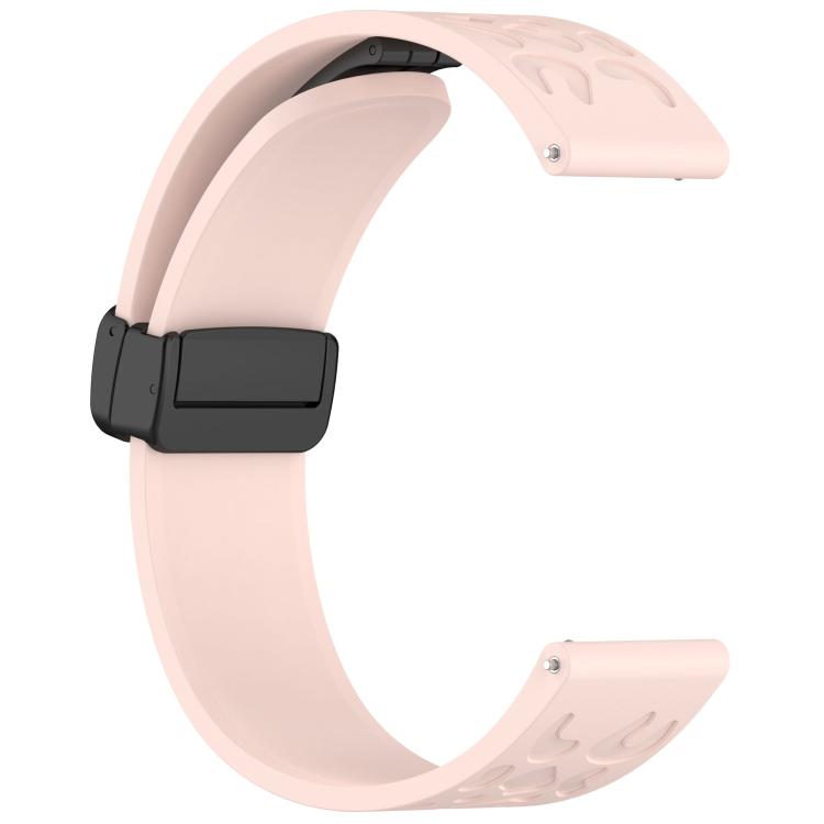 20mm Kalebol Universal Leopard Print Magnetic Folding Buckle Silicone Strap(Pink) - free shipping - PMc TechLife - Order now!