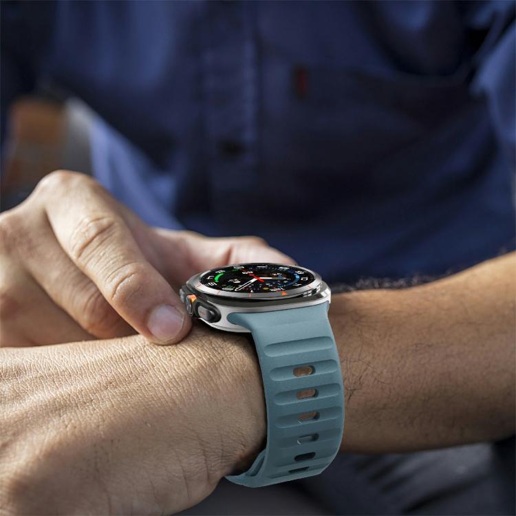 For Samsung Galaxy Watch Ultra 47mm / Ultra 2025 Kalebol Wave Reverse Buckle Silicone Strap(Ocean Blue) - free shipping - PMC TechLife - Order now!
