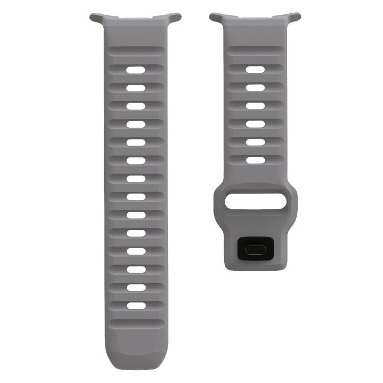 For Samsung Galaxy Watch Ultra 47mm / Ultra 2025 Kalebol Wave Reverse Buckle Silicone Strap(Light Grey) - free shipping - PMC TechLife - Order now!