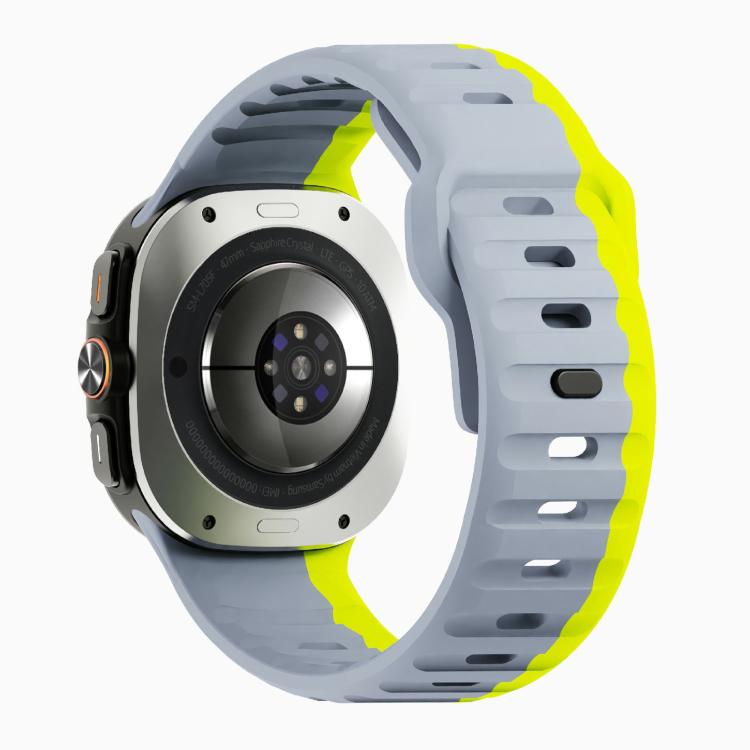 For Samsung Galaxy Watch Ultra 47mm / Ultra 2025 Kalebol Wave Reverse Buckle Silicone Strap(Wild Path Grey Green) - free shipping - PMC TechLife - Order now!