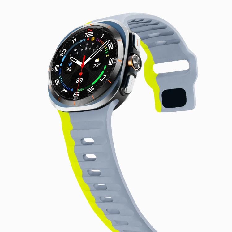 For Samsung Galaxy Watch Ultra 47mm / Ultra 2025 Kalebol Wave Reverse Buckle Silicone Strap(Wild Path Grey Green) - free shipping - PMC TechLife - Order now!