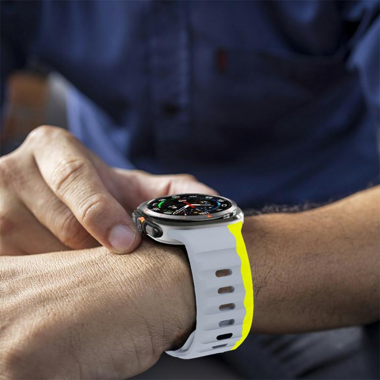 For Samsung Galaxy Watch Ultra 47mm / Ultra 2025 Kalebol Wave Reverse Buckle Silicone Strap(Wild Path Grey Green) - free shipping - PMC TechLife - Order now!