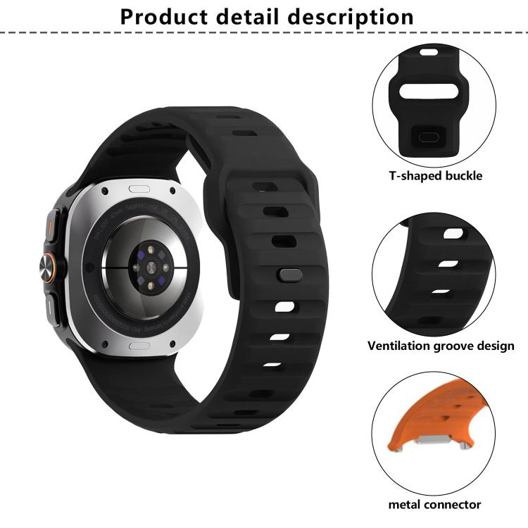 For Samsung Galaxy Watch Ultra 47mm / Ultra 2025 Kalebol Wave Reverse Buckle Silicone Strap(Wild Path Grey Green) - free shipping - PMC TechLife - Order now!