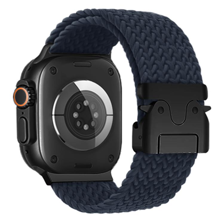 For Apple Watch 46mm / 49mm / 45mm / 44mm Kalebol Wide Umbrella Braided Strap(Midnight Blue) - free shipping - PMC TechLife - Order now!