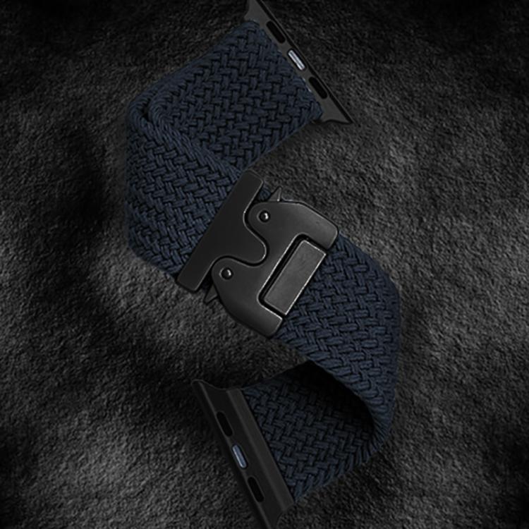 For Apple Watch 42mm / 41mm / 40mm / 38mm Kalebol Wide Umbrella Braided Strap(Midnight Blue) - Watch Bands by Kalebol | Online Shopping South Africa | PMC TechLife | Buy Now Pay Later Mobicred