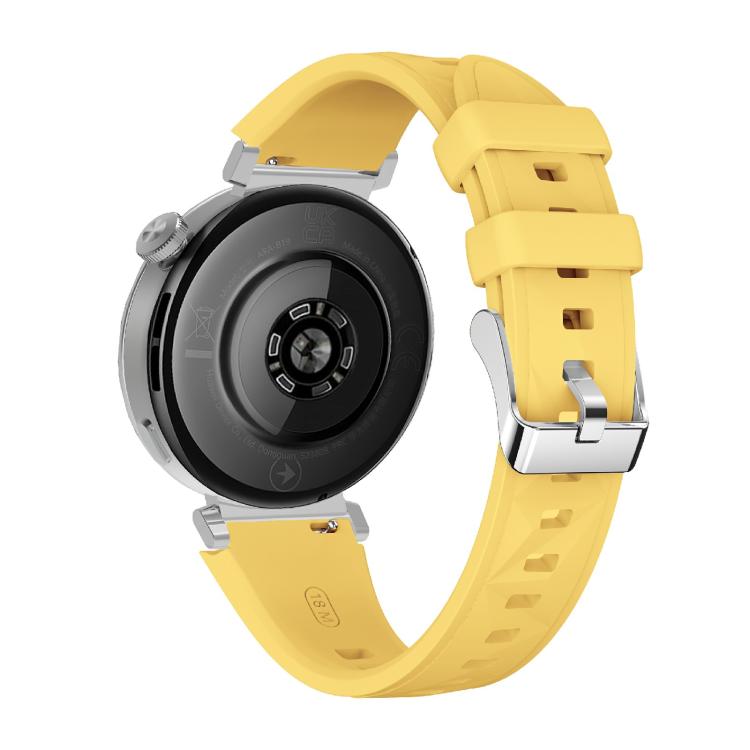 Kalebol 18mm Universal Diamond Embossed Silicone Strap(Yellow) - free shipping - PMc TechLife - Order now!