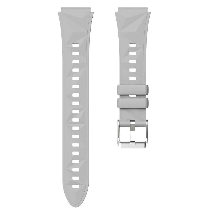Kalebol 18mm Universal Diamond Embossed Silicone Strap(Light Grey) - free shipping - PMc TechLife - Order now!