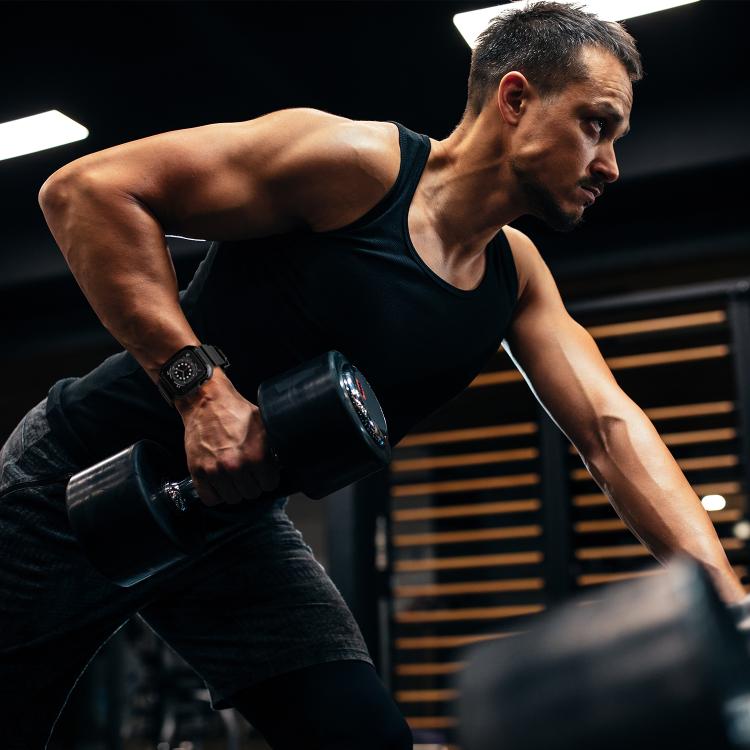 For Apple Watch 46mm / 45mm / 44mm / 42mm VIETAO Carbon Fiber Silicone Strap(Black) - Watch Bands by VIETAO | Online Shopping South Africa | PMc TechLife | Buy Now Pay Later Mobicred