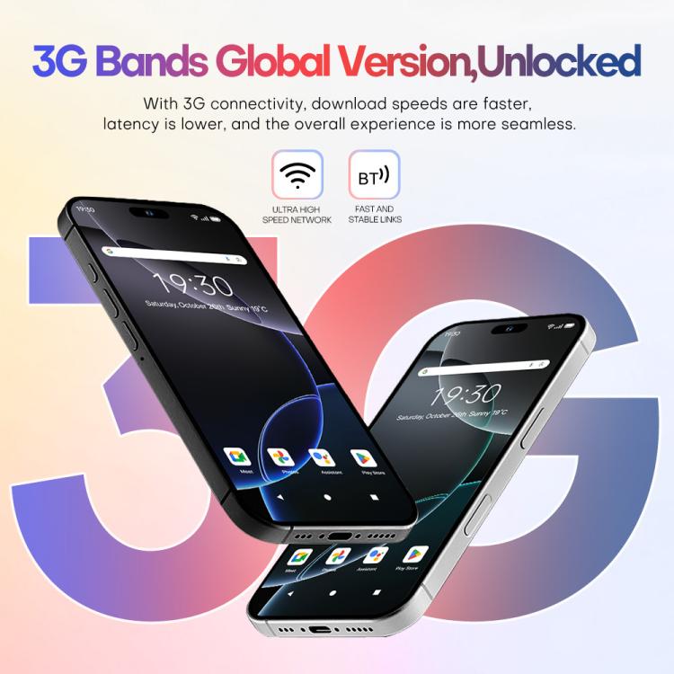 A88 / i16 Pro Max, 2GB+16GB, 6.6 inch Android 8.1 MTK6580A Quad Core, OTG, Network: 3G, Dual SIM, Plug:US Plug(Titanium White) - free shipping - PMc TechLife - Order now!