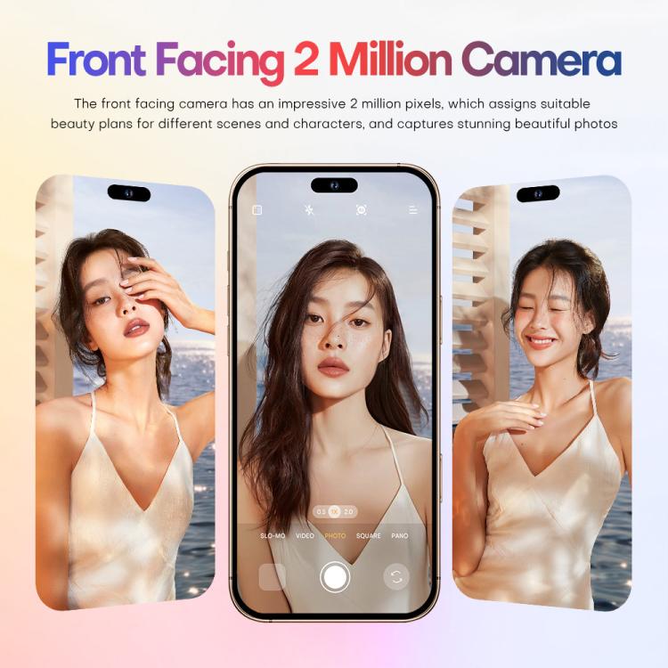 A88 / i16 Pro Max, 2GB+16GB, 6.6 inch Android 8.1 MTK6580A Quad Core, OTG, Network: 3G, Dual SIM, Plug:AU Plug(Titanium White) - free shipping - PMc TechLife - Order now!
