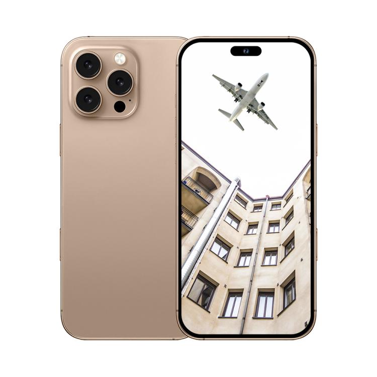 A88A / i16 Pro Max, 6GB+64GB, 6.6 inch Android 12 MTK6762 Helio G25 Octa Core, NFC, OTG, Network: 4G, Dual SIM, Plug:EU Plug(Desert Gold) - free shipping - PMc TechLife - Order now!