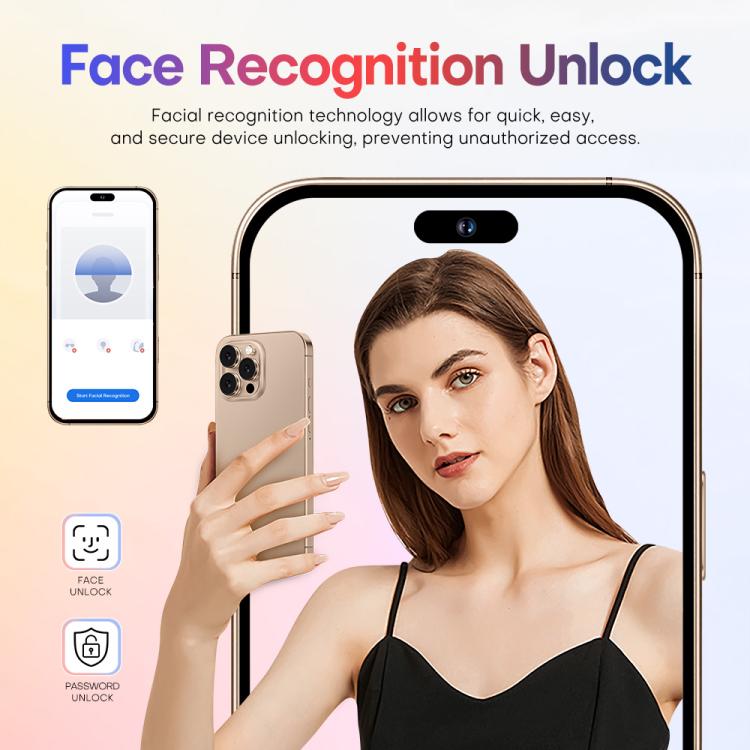 A88A / i16 Pro Max, 6GB+64GB, 6.6 inch Android 12 MTK6762 Helio G25 Octa Core, NFC, OTG, Network: 4G, Dual SIM, Plug:EU Plug(Desert Gold) - free shipping - PMc TechLife - Order now!