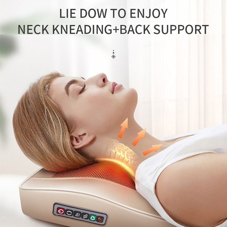 Multifunctional Mini Massage Pillow Neck and Shoulder Cervical Massager, Plug Type:UK Plug(Black) - free shipping - PMC TechLife - Order now!