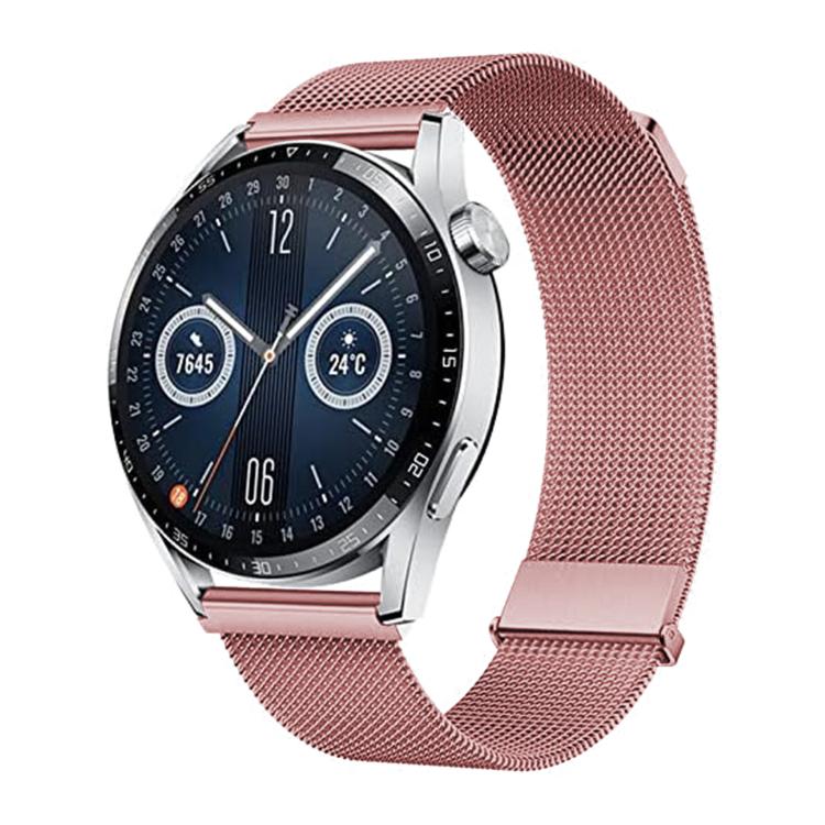 Kalebol 20mm Universal Loop Double Magnetic Buckle Milanese Strap(Rose Pink) - free shipping - PMc TechLife - Order now!