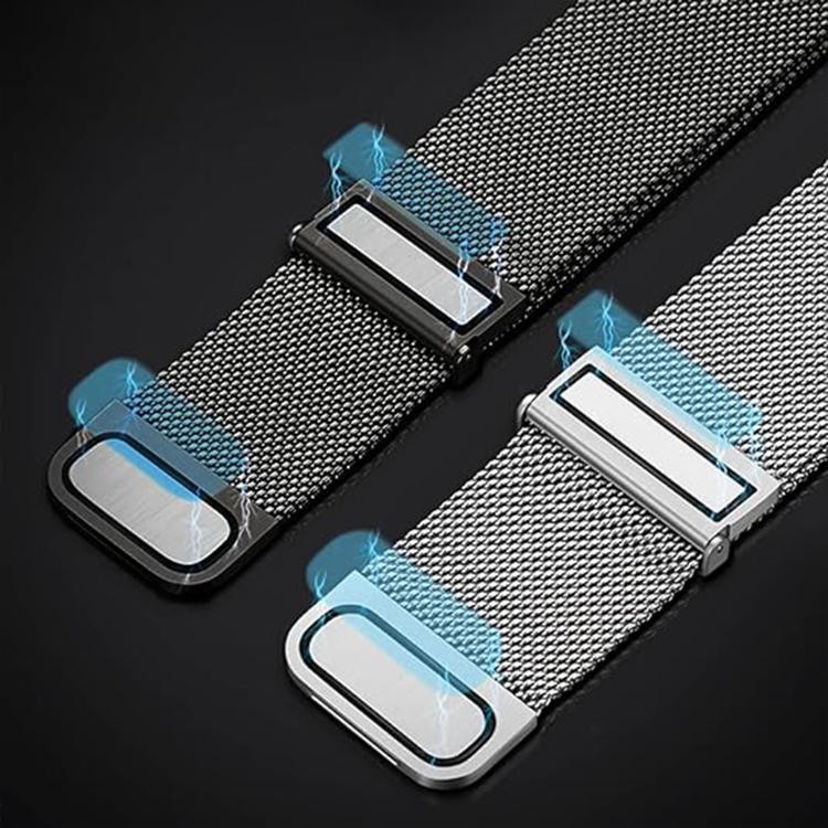 Kalebol 20mm Universal Loop Double Magnetic Buckle Milanese Strap(Grey) - free shipping - PMc TechLife - Order now!
