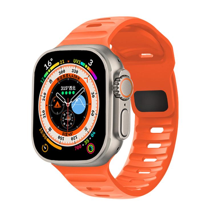 For Apple Watch 42mm / 41mm / 40mm / 38mm Kalebol Sport Silicone Strap(Orange) - Watch Bands by Kalebol | Online Shopping South Africa | PMC TechLife | Buy Now Pay Later Mobicred