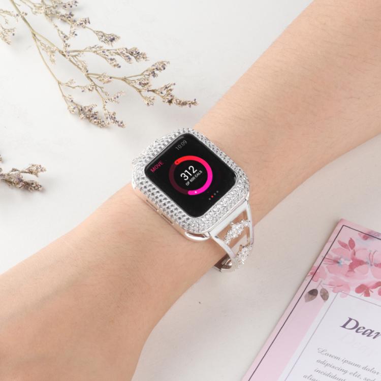 For Apple Watch 46mm / 49mm / 45mm / 44mm Kalebol Zirconia Watch Strap(Silver) - free shipping - PMC TechLife - Order now!