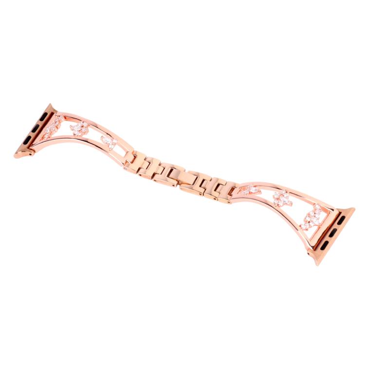 For Apple Watch 42mm / 41mm / 40mm / 38mm Kalebol Zirconia Watch Strap(Gold) - free shipping - PMC TechLife - Order now!