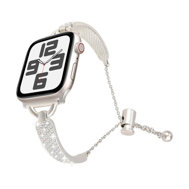 For Apple Watch 46mm / 49mm / 45mm / 44mm Kalebol Stone Curved Zinc Alloy Strap(Starlight) - Watch Bands by Kalebol | Online Shopping South Africa | PMC TechLife | Buy Now Pay Later Mobicred