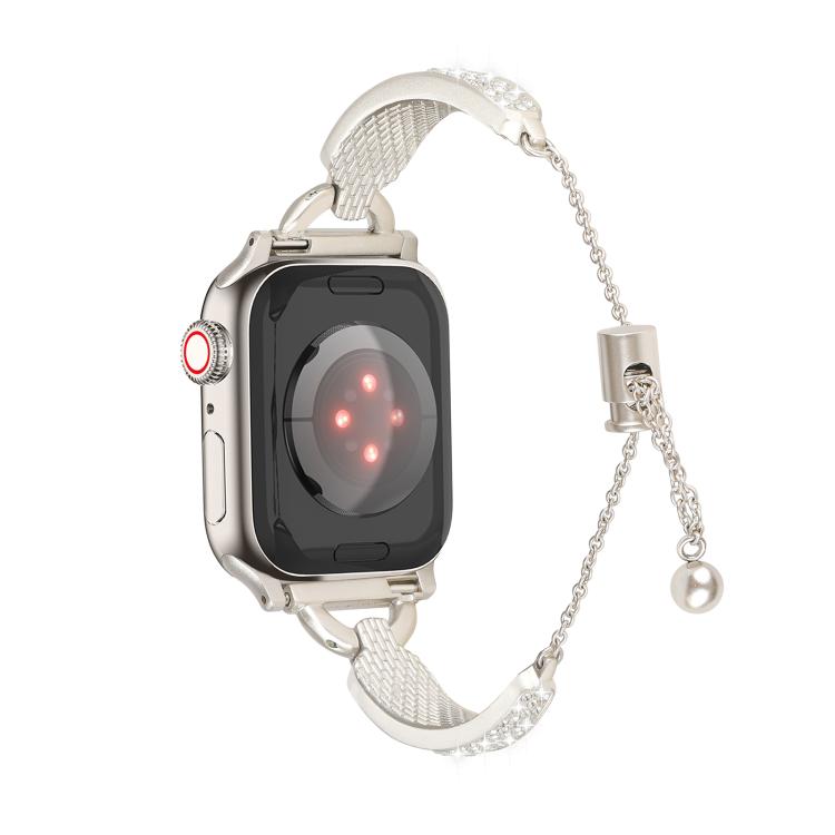 For Apple Watch 46mm / 49mm / 45mm / 44mm Kalebol Stone Curved Zinc Alloy Strap(Starlight) - Watch Bands by Kalebol | Online Shopping South Africa | PMC TechLife | Buy Now Pay Later Mobicred