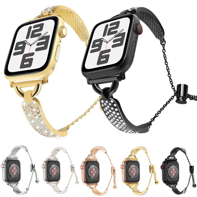 For Apple Watch 46mm / 49mm / 45mm / 44mm Kalebol Stone Curved Zinc Alloy Strap(Starlight) - Watch Bands by Kalebol | Online Shopping South Africa | PMC TechLife | Buy Now Pay Later Mobicred