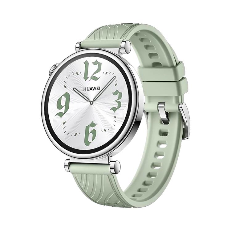 Kalebol 18mm Universal Textured Silicone Silver Buckle Strap(Green Grass) - free shipping - PMc TechLife - Order now!