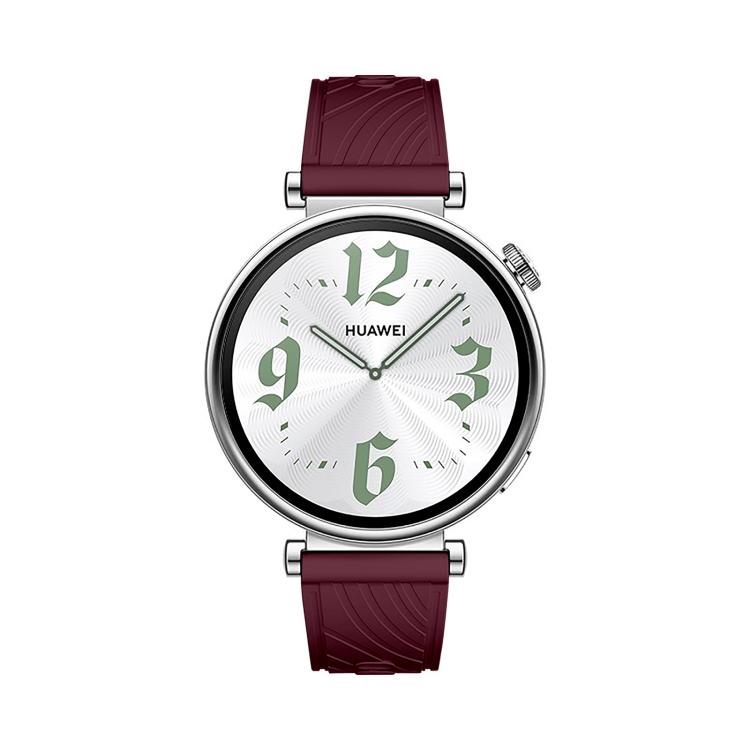 Kalebol 18mm Universal Textured Silicone Silver Buckle Strap(Wine Red) - free shipping - PMc TechLife - Order now!