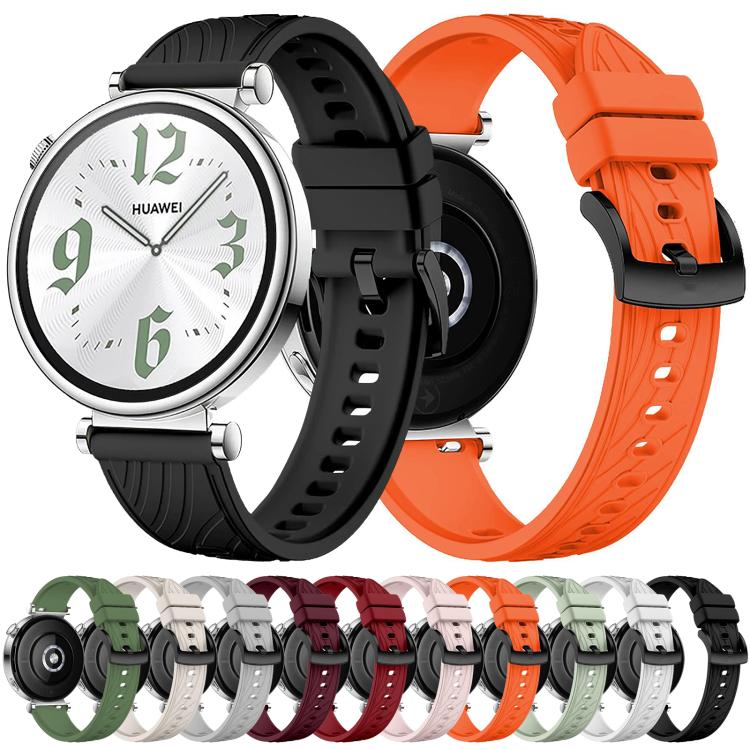Kalebol 18mm Universal Textured Silicone Black Buckle Strap(Black) - free shipping - PMc TechLife - Order now!