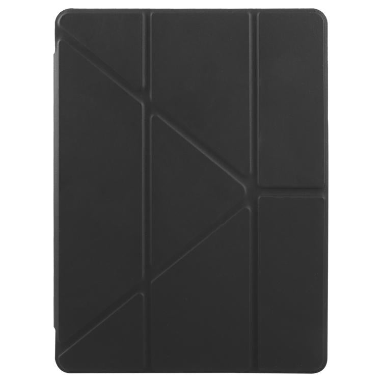 For iPad Air 13 2025 / 2024 / Pro 12.9 ZGA Genre Series Y-Fold Leather Tablet Case with Pen Slot(Black) - free shipping - PMc TechLife - Order now!
