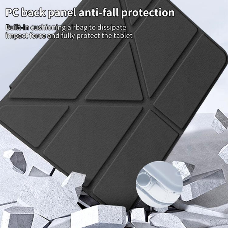 For iPad Air 11 2025 / 2024 ZGA Genre Series Y-Fold Leather Tablet Case with Pen Slot(Blue) - free shipping - PMc TechLife - Order now!