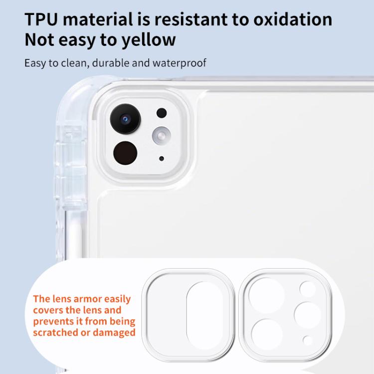 For iPad Air 13 2025 / 2024 / Pro 12.9 ZGA Genre Series Y-Fold Leather Tablet Case with Pen Slot(Black) - free shipping - PMc TechLife - Order now!