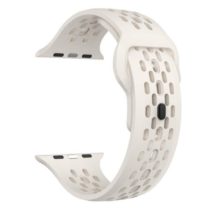 For Apple Watch 42mm / 41mm / 40mm / 38mm Kalebol Mesh Reverse Buckle Silicone Strap(Starlight) - Watch Bands by Kalebol | Online Shopping South Africa | PMC TechLife | Buy Now Pay Later Mobicred