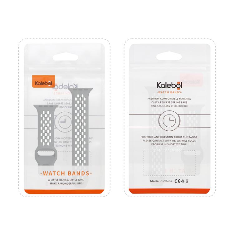 For Apple Watch 46mm / 49mm / 45mm / 44mm Kalebol Mesh Reverse Buckle Silicone Strap(Orange) - Watch Bands by Kalebol | Online Shopping South Africa | PMC TechLife | Buy Now Pay Later Mobicred