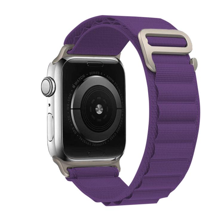 For Apple Watch 46mm / 49mm / 45mm / 44mm Kalebol Aline Nylon Loop Watch Band(Dark Purple) - Watch Bands by Kalebol | Online Shopping South Africa | PMC TechLife | Buy Now Pay Later Mobicred