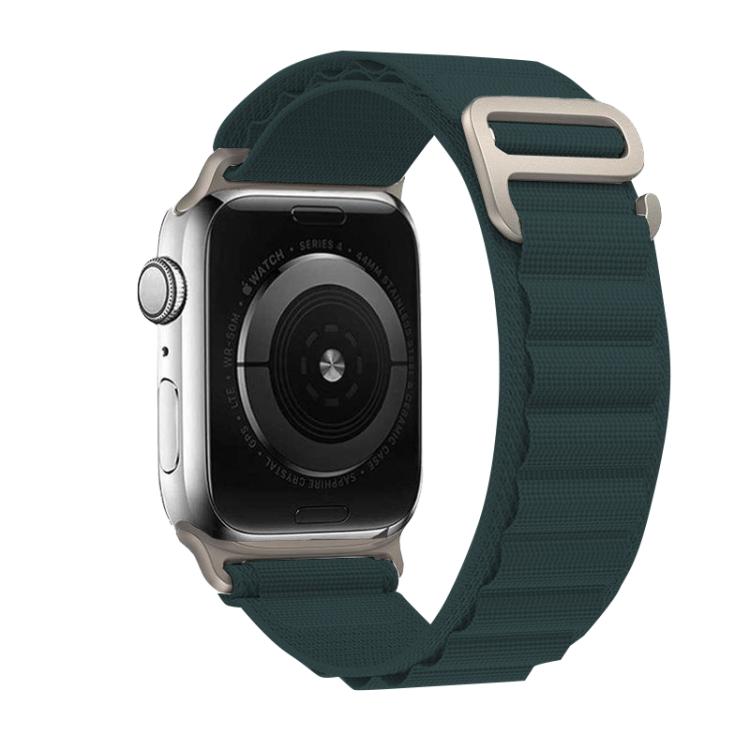 For Apple Watch 42mm / 41mm / 40mm / 38mm Kalebol Aline Nylon Loop Watch Band(Dark Green) - Watch Bands by Kalebol | Online Shopping South Africa | PMC TechLife | Buy Now Pay Later Mobicred