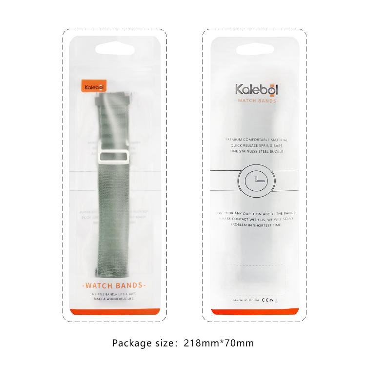 For Apple Watch 42mm / 41mm / 40mm / 38mm Kalebol Aline Nylon Loop Watch Band(Orange) - Watch Bands by Kalebol | Online Shopping South Africa | PMC TechLife | Buy Now Pay Later Mobicred