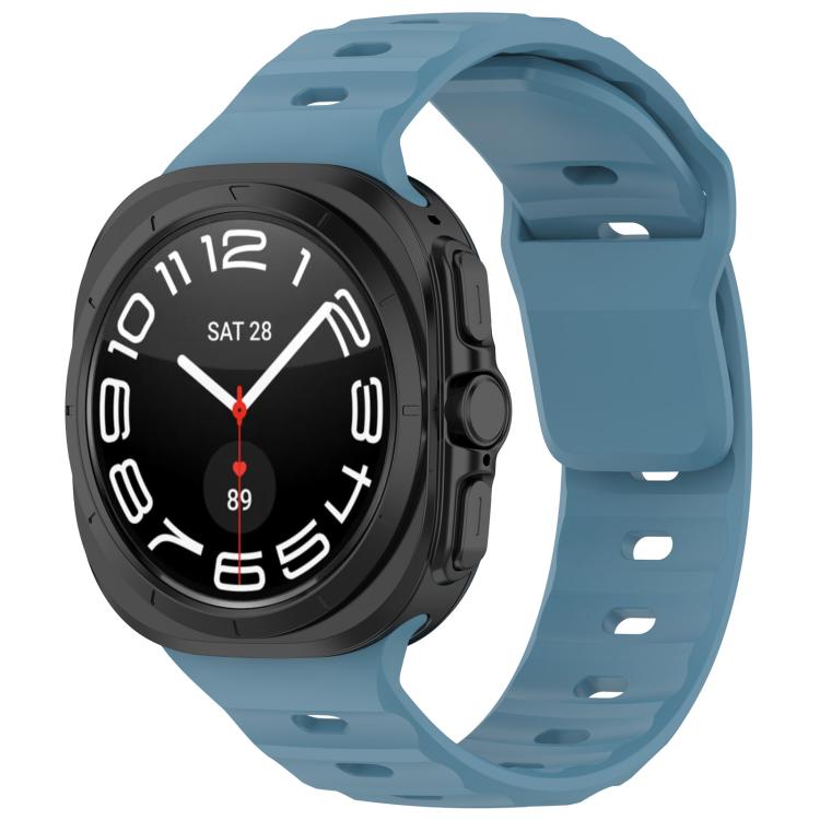 For Samsung Galaxy Watch Ultra 47mm Kalebol Square Buckle Silicone Watch Band(Blue) - free shipping - PMc TechLife - Order now!