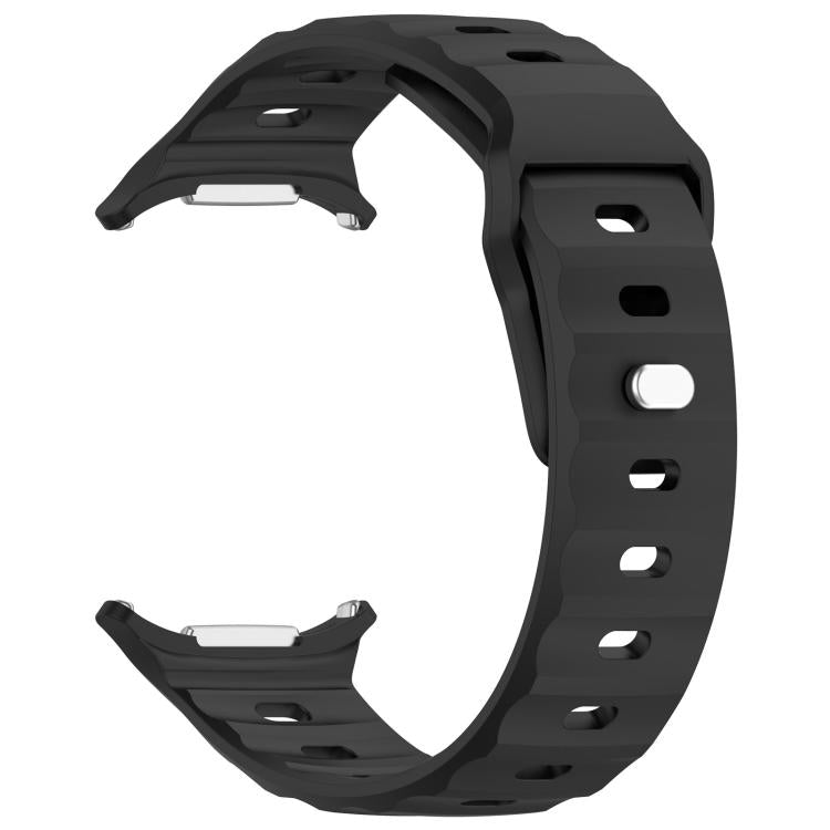 For Samsung Galaxy Watch Ultra 47mm Kalebol Square Buckle Silicone Watch Band(Black) - Watch Bands by Kalebol | Online Shopping South Africa | PMc TechLife | Buy Now Pay Later Mobicred
