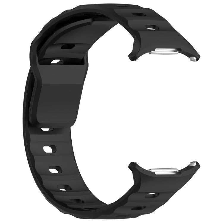 For Samsung Galaxy Watch Ultra 47mm Kalebol Square Buckle Silicone Watch Band(Black) - Watch Bands by Kalebol | Online Shopping South Africa | PMc TechLife | Buy Now Pay Later Mobicred