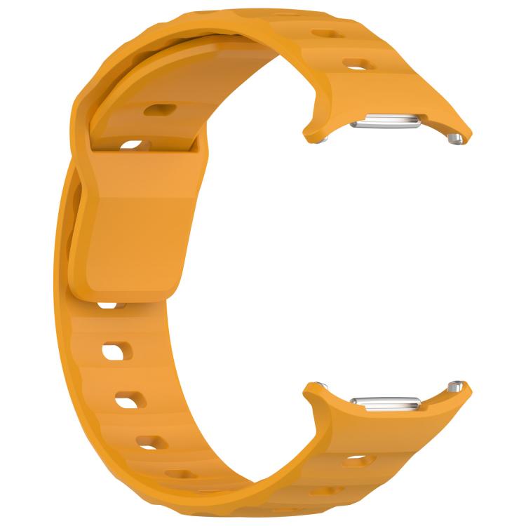 For Samsung Galaxy Watch Ultra 47mm / Ultra 2025 Kalebol Square Buckle Silicone Watch Band(Yellow) - free shipping - PMc TechLife - Order now!