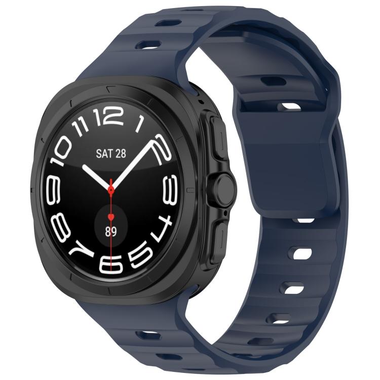 For Samsung Galaxy Watch Ultra 47mm Kalebol Square Buckle Silicone Watch Band(Midnight Blue) - Watch Bands by Kalebol | Online Shopping South Africa | PMc TechLife | Buy Now Pay Later Mobicred