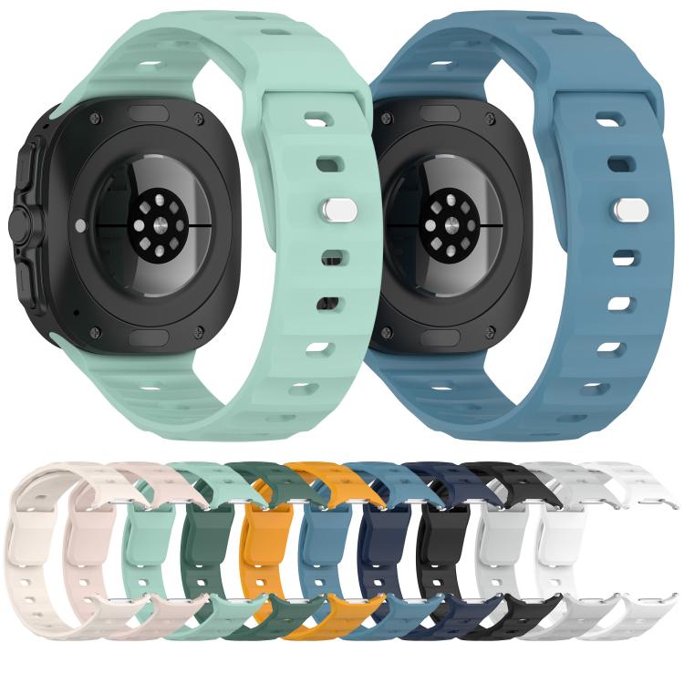 For Samsung Galaxy Watch Ultra 47mm Kalebol Square Buckle Silicone Watch Band(Black) - Watch Bands by Kalebol | Online Shopping South Africa | PMc TechLife | Buy Now Pay Later Mobicred