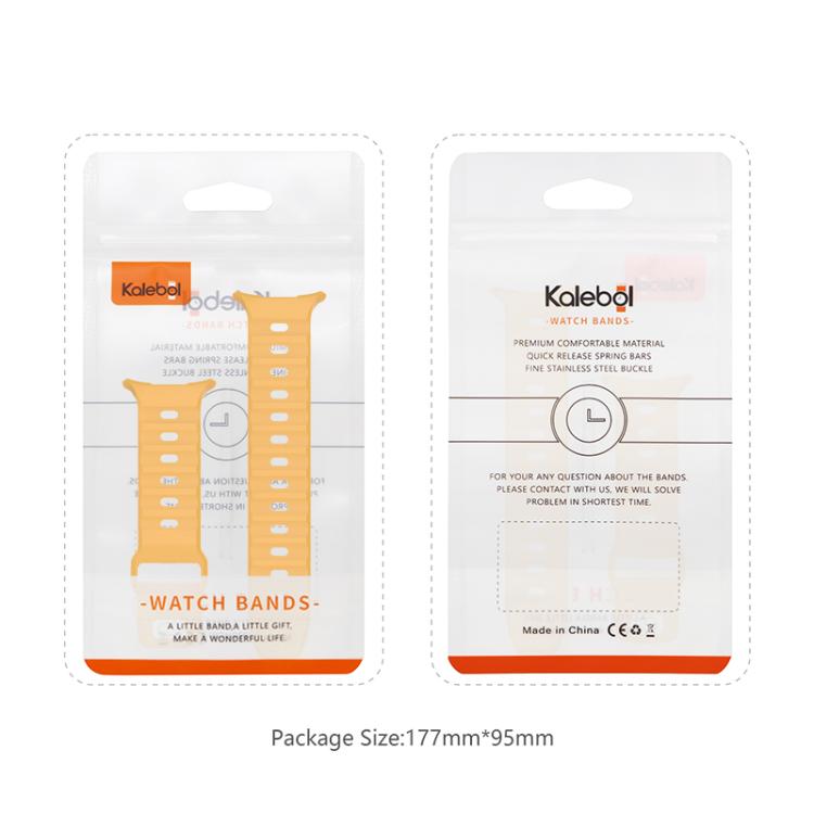 For Samsung Galaxy Watch Ultra 47mm Kalebol Square Buckle Silicone Watch Band(Black) - Watch Bands by Kalebol | Online Shopping South Africa | PMc TechLife | Buy Now Pay Later Mobicred