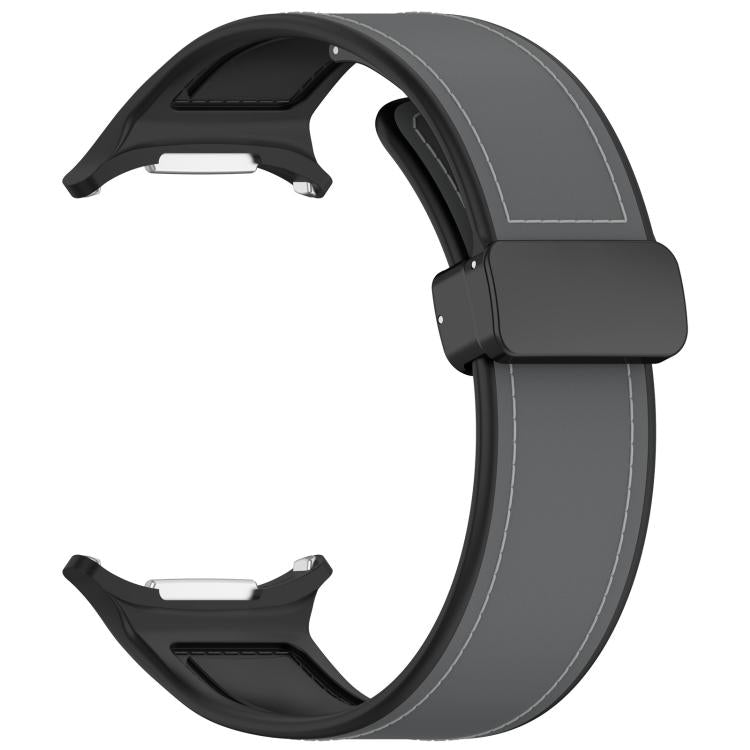 For Samsung Galaxy Watch Ultra 47mm Kalebol Composite Silicone Folding Magnetic Buckle Watch Band(Grey) - free shipping - PMc TechLife - Order now!