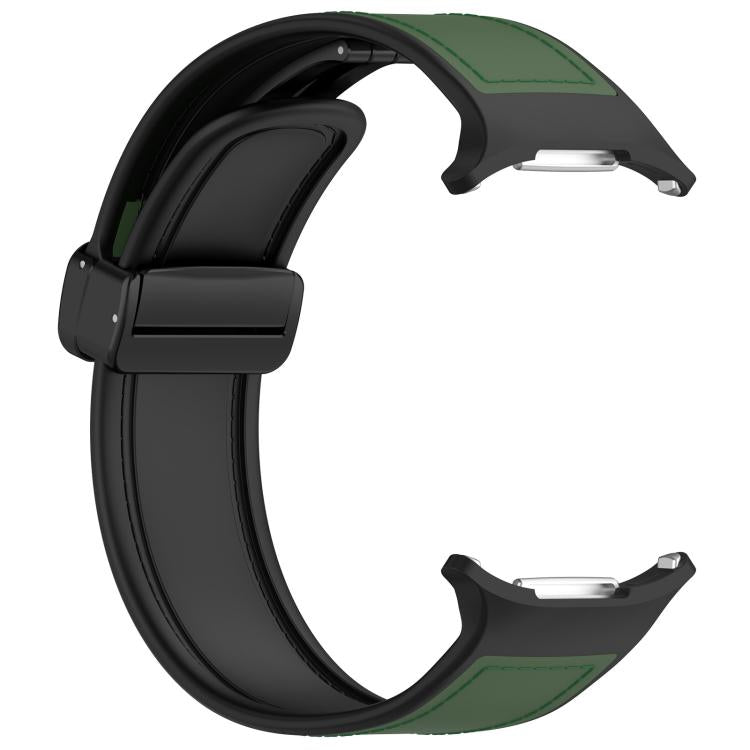 For Samsung Galaxy Watch Ultra 47mm Kalebol Composite Silicone Folding Magnetic Buckle Watch Band(Green) - free shipping - PMc TechLife - Order now!