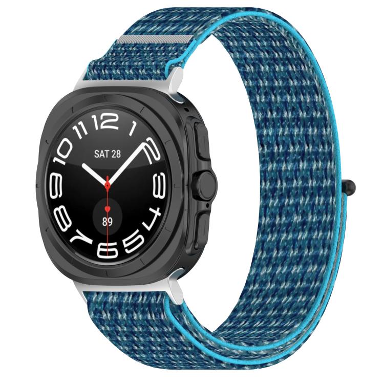 For Samsung Galaxy Watch Ultra 47mm Kalebol Hook and Loop Fastener Nylon Braided Watch Band(Ocean Blue) - free shipping - PMc TechLife - Order now!